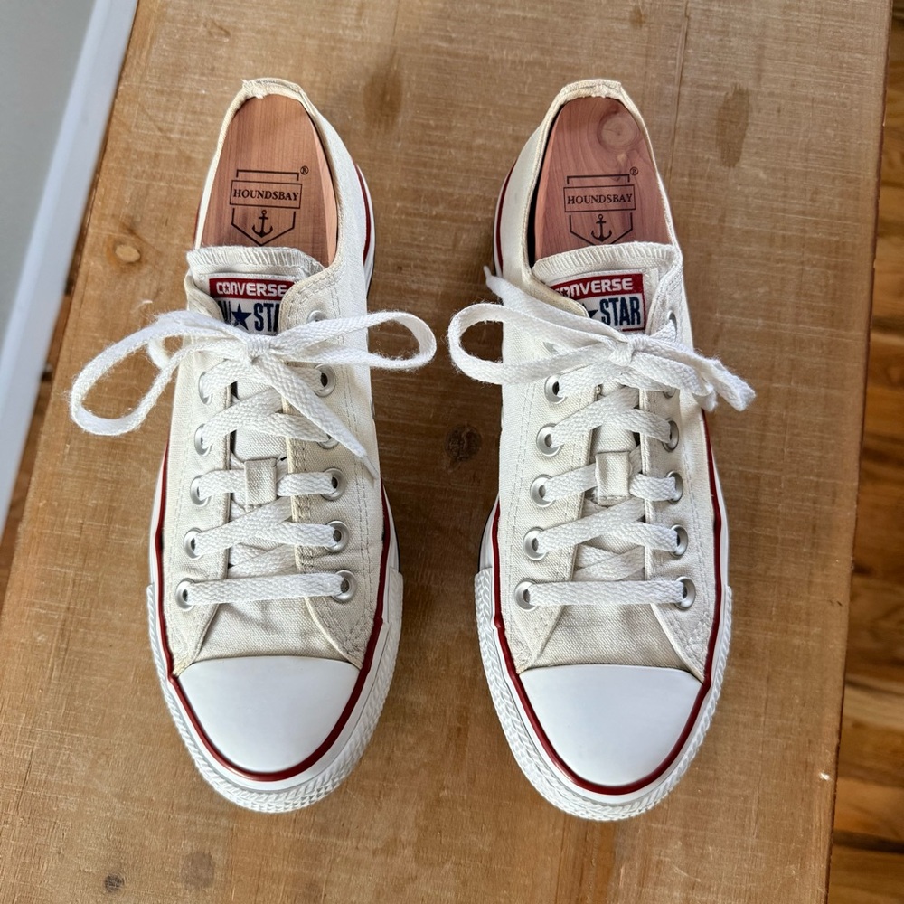 Converse Off-White Canvas Sneakers Sz W8/M6